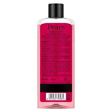 Pears Pure & Gentle Moisturising Bathing Bar Soap with Glycerine For Golden Glow 125g (Pack of 5) & Naturale Brightening Pomegranate Bodywash With Glycerine, 250 ml